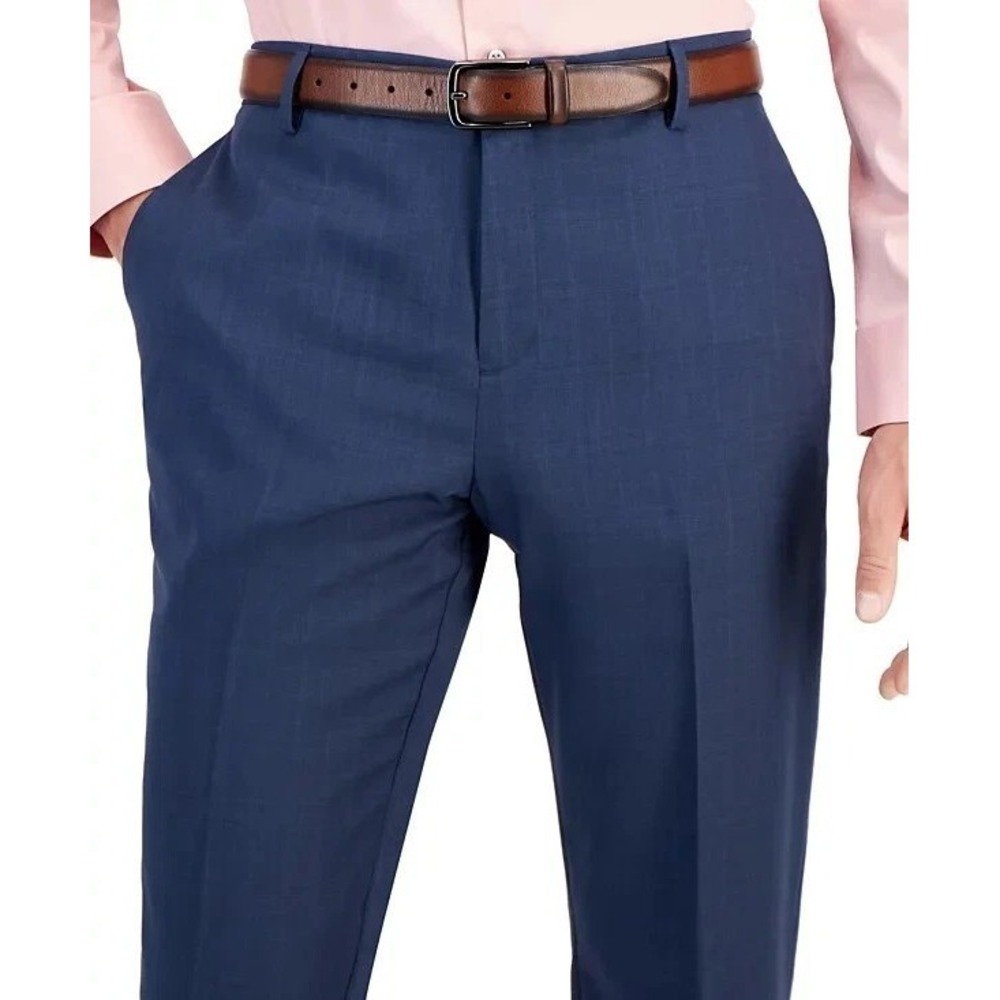 Perry Ellis Portfolio Men's Modern-Fit Stretch Solid Pant Size 32W 30L F03418